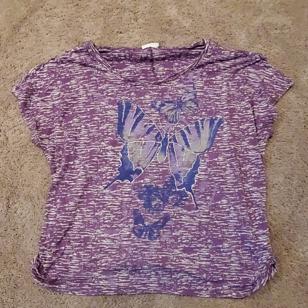 Butterfly Print Fashion Bug tshirt 2x